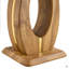 Table basse carrée en bois aggloméré à motif d'autocollants.