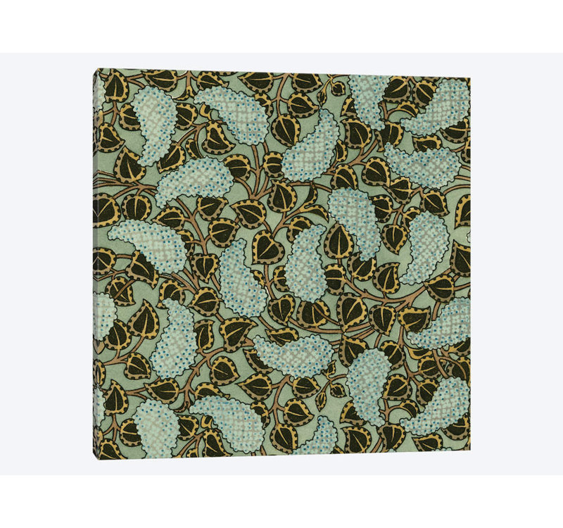 «Nouveau Textile Motif V», impression sur toile, H 37 po x l 37 po x P 1,5 po, Toile tendue, Pas de tapis