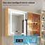 Meuble-lavabo autoportant en bois d'hévéa massif de 39,76 po avec miroir-712378907