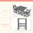 HDPE 3-Piece Outdoor Patio Dining Set With Square Table And 2 Armchairs，Sturdy Modern Design