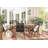 Anautica 6 - Person Eucalyptus Solid Wood Patio Dining Set Umbrella Hole Included Rectangular Table