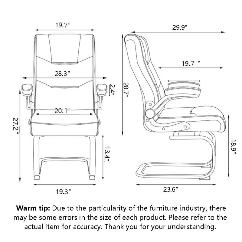 Modern Light Luxury Leather Swivel Office Chair