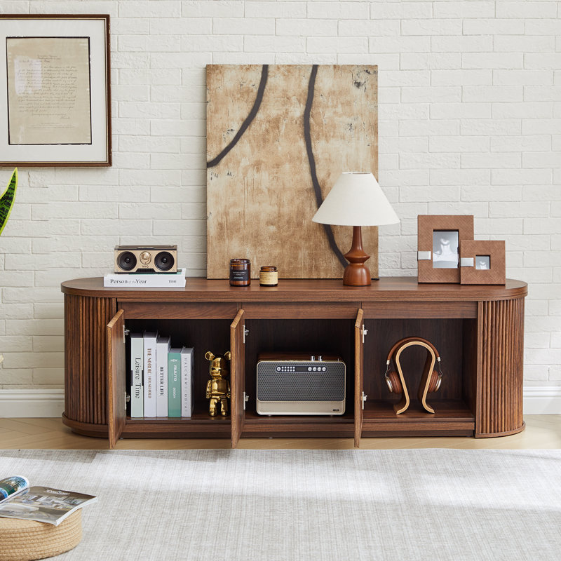 Extendable Tv Stand For Tvs Up To 70", Walnut
