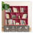 3 Tier Modern Wide Bookcase With Legs, Wood Freestanding Organizer Display Shelf, 10 Cube Bookshelf-125723340