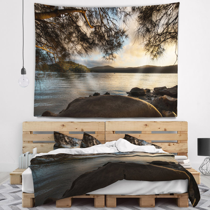 Tapisserie de hawkesbury river de mer, H 32 po x l 39 po