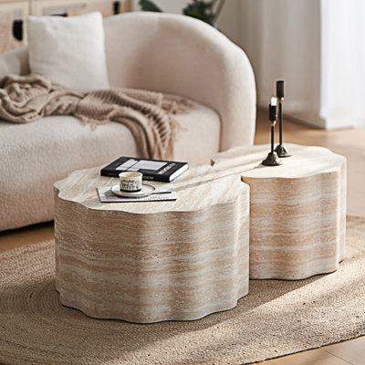 Ensemble de tables basses rondes