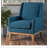 Blue Tadcaster Armchair with 4 Legs-846970899