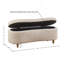 Banc de rangement Boucle avec pieds en bois