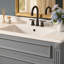 Meuble-lavabo mural 36 po avec lavabo en céramique Mavessa-587443192