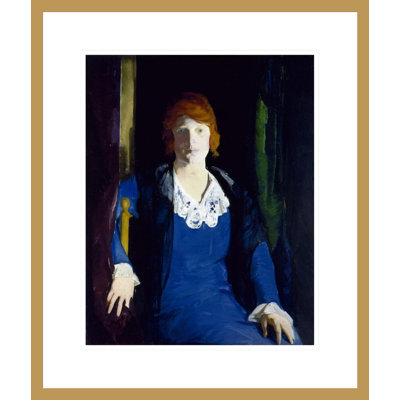 «Portrait of Florence Pierce» par George Wesley Bellows - Estampe numérique encadrée