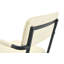 Ensemble de 4 chaises de salle à manger rembourrées en cuir de qualité supérieure, accoudoirs suspendus à la table, pieds en métal avec finition en aérosol (ensemble de 4)