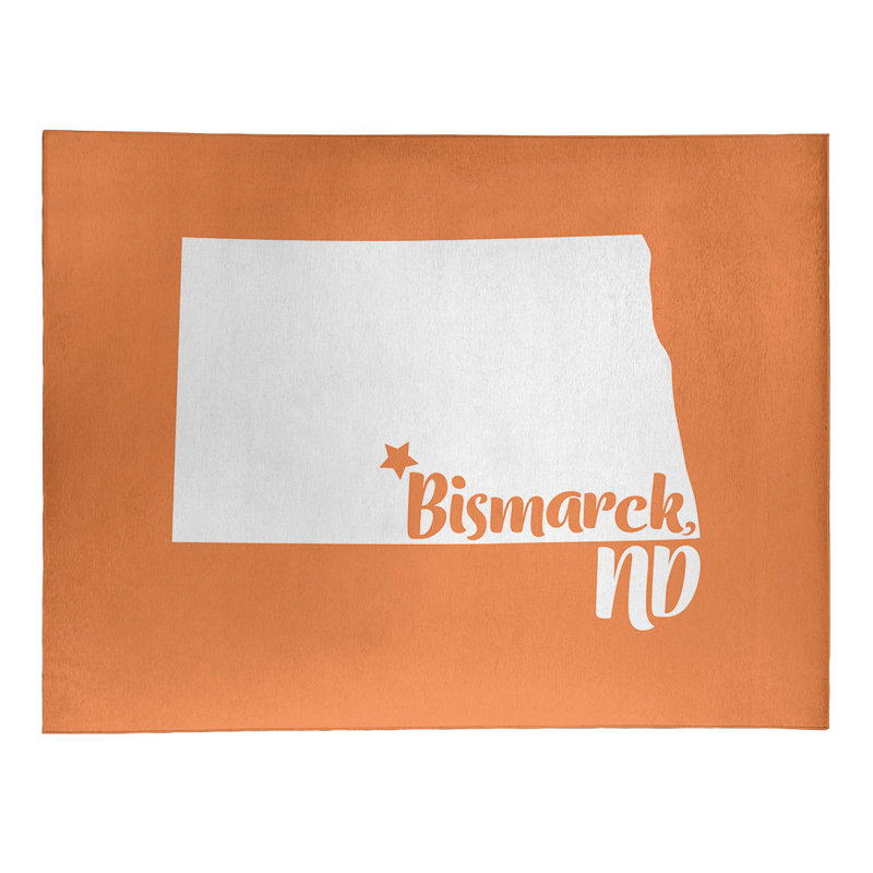 Tapis en polyester bismarck north dakota, Rectangle 5 pi x 7 pi