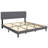 Upholstered Bed Frame with Adjustable Headboard-950108253