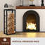 40cm W Metal Log Rack