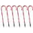 The Holiday Aisle® Candy Cane Pathway Lights (Set of 6) - Multi-Colour