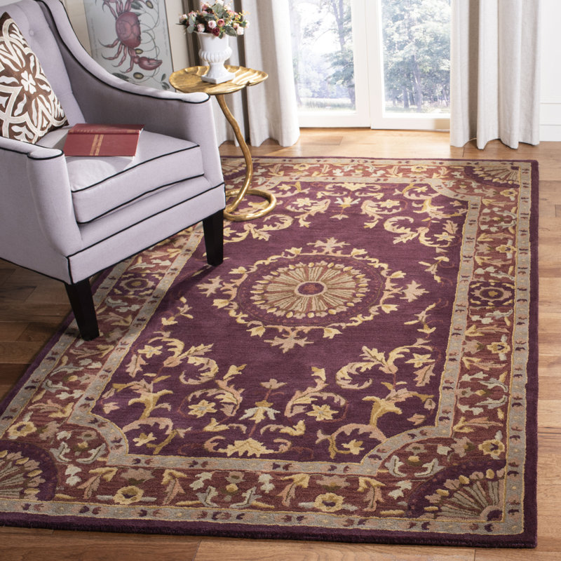 Tapis oriental en laine touffeté à la main Latarra, Rectangle 5 pi x 8 pi