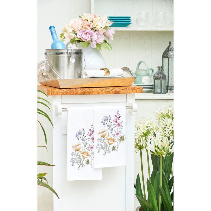Serviette de cuisine en coton Floral