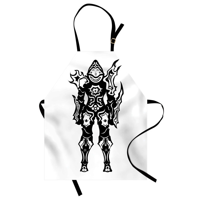 Multicolore, tablier de jeu vidéo East Urban Home unisexe, silhouette, taille adulte