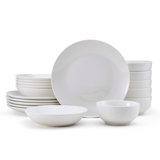 Alexis 18-Piece Porcelain Dinnerware Set-Service For 6