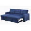 Canapé modulaire convertible rembourré avec méridienne coulissante-125983006