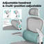 Stemen Polyester Office Chair with Headrest-905353469-905253666