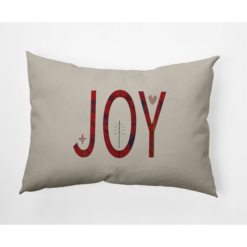 Holiday Cheer Outdoor Reversible Throw Pillow