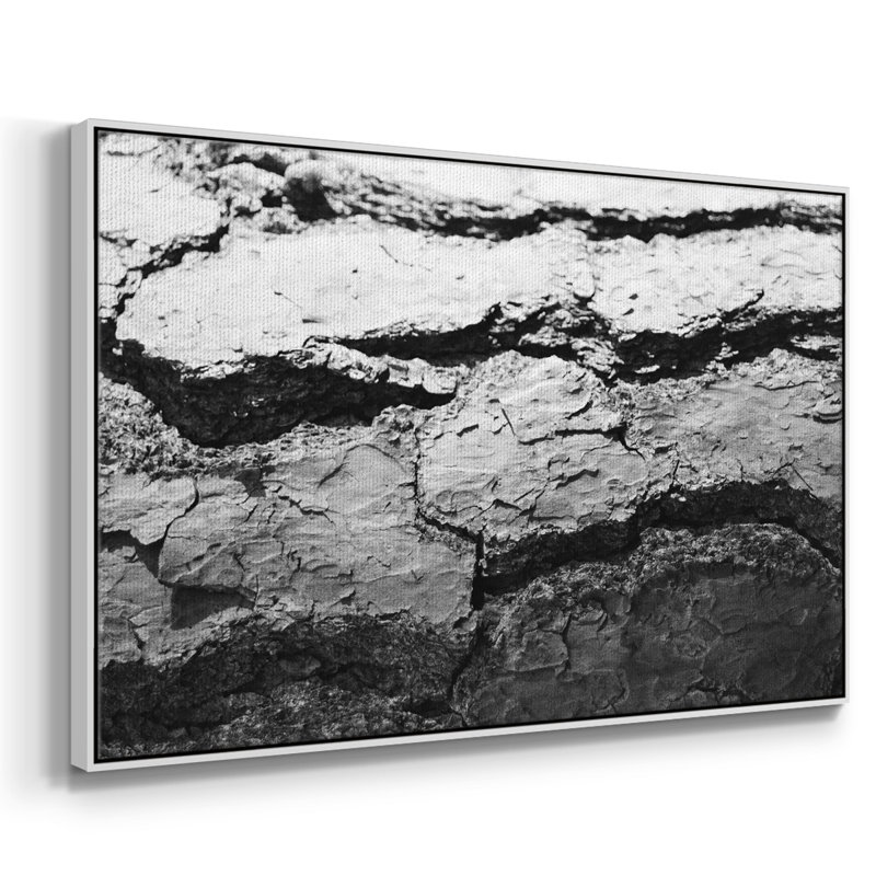 Found Textures IV - reproduction d'un seul cadre photo sur toile, H 17 po x l 25 po x P 2 po, Toile avec cadre blanc