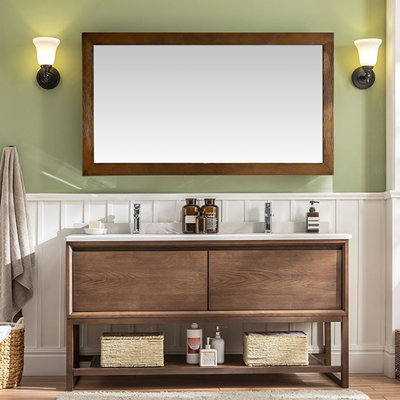American country style simple bathroom Vanity