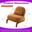 Fauteuil d'appoint en velours massif-318117462