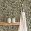 Wandervine - Ebony Taupe Botanical Wallpaper