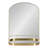 Cemile Metal Flat Mirror with Shelves-1473806173