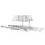 Glidez Multipurpose 2‑Tier Dual‑Slide Chrome‑Plated Steel Basket Pot and Lid Organizer