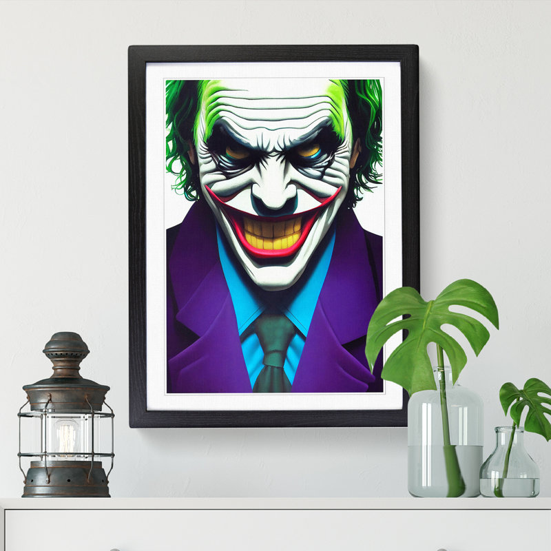 FRM-V0523-2495X The Joker Vol.2 - Single Picture Frame Print, 46cm H x 34cm W x 2cm D, Oak