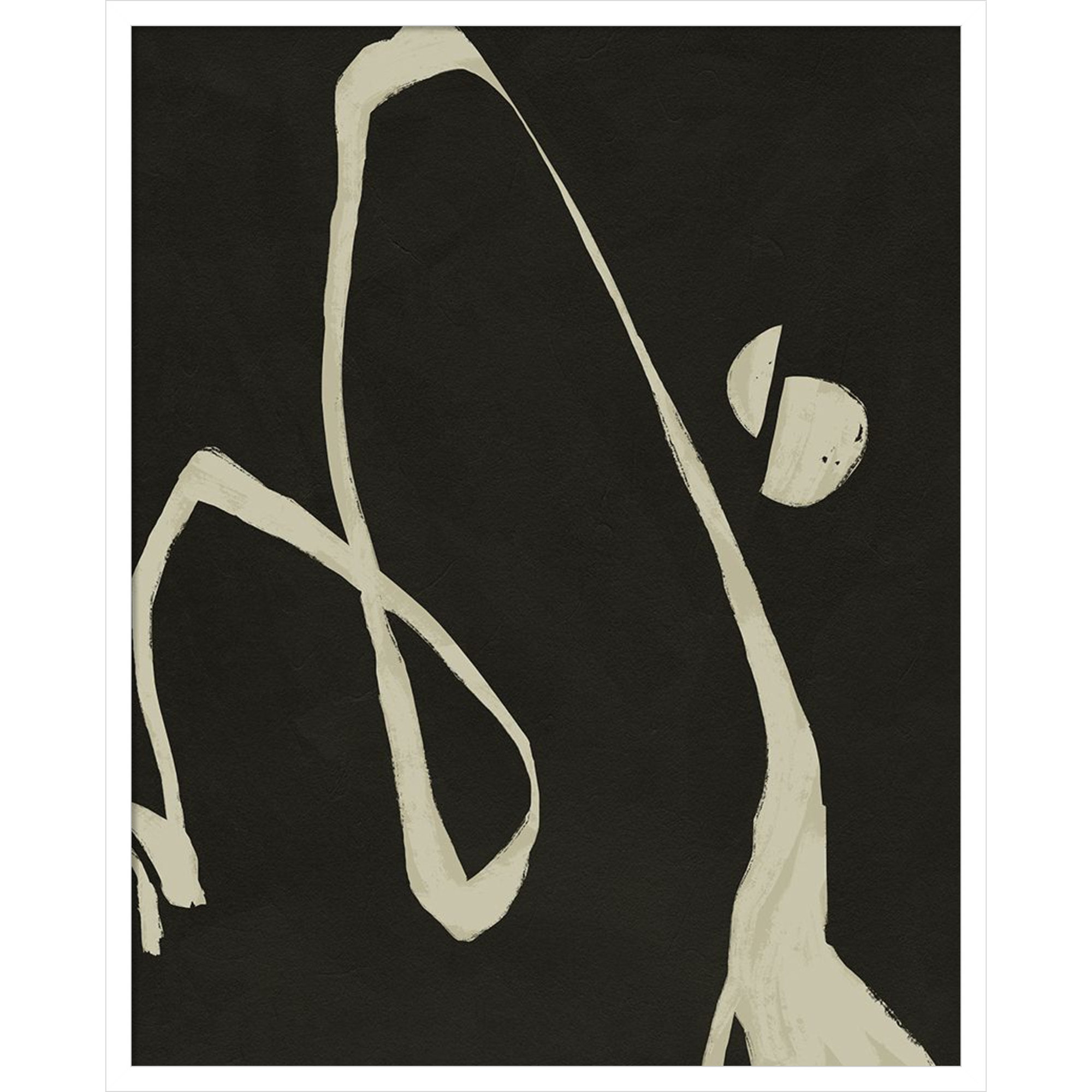 Neutral Spring II by Jacob Green, 33" H x 27" W x 1" D, White