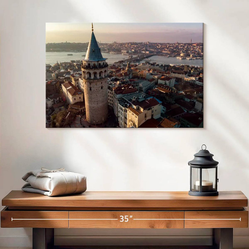 Paysage urbain Turquie, H 16 po x l 24 po