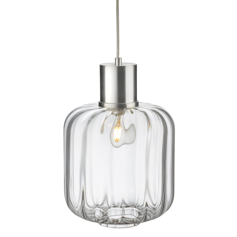 1 - Light Jar Pendant, Clear