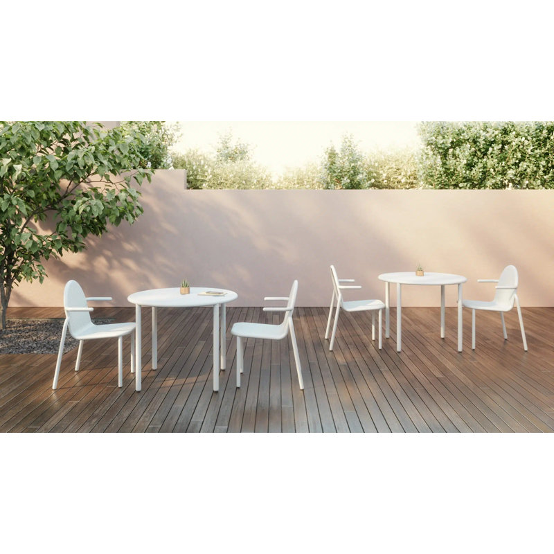 Table basse Juna, ronde, Blanc