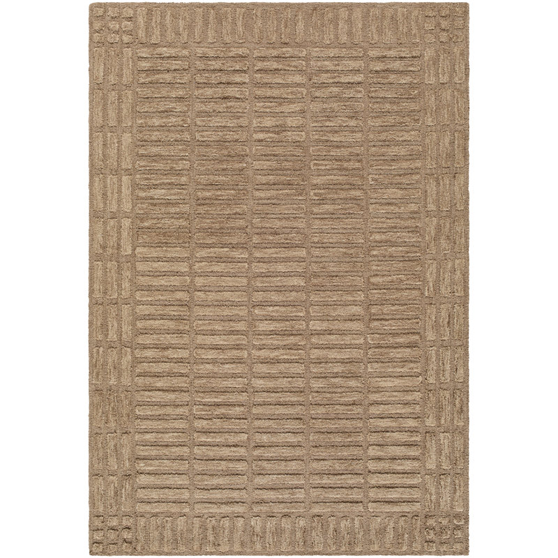 Tapis fait à la main Wright, Rectangulaire 2 pi x 3 pi