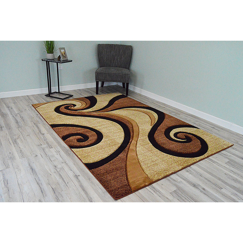 Mccampbell Performance Abstract Indoor Rug, Rectangle 5' x 7'