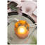 Pink Frosted Mercury Glass Octagonal Candle Holder, 5.1 x 5.9 Inches