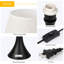 Lampe de chevet noire 17 po
