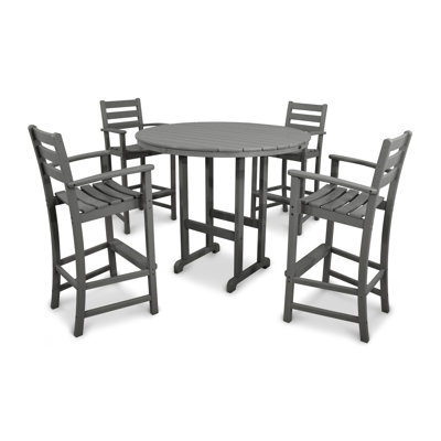 POLYWOOD Monterey Bay 5-Piece Round Bar Set by Trex Outdoor