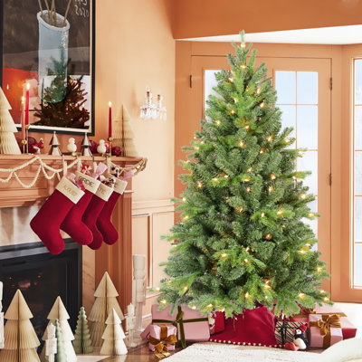 Arbre de Noël - arbre de Noël avec branches articulées, assemblage facile, support stable, décoration de Noël classique