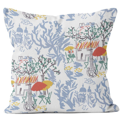 Floral Square Throw Cushion