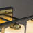 21'' 3-light Modern Elegant Brass And Black Bathrooom Vanity Light With Milk White Glass Shades