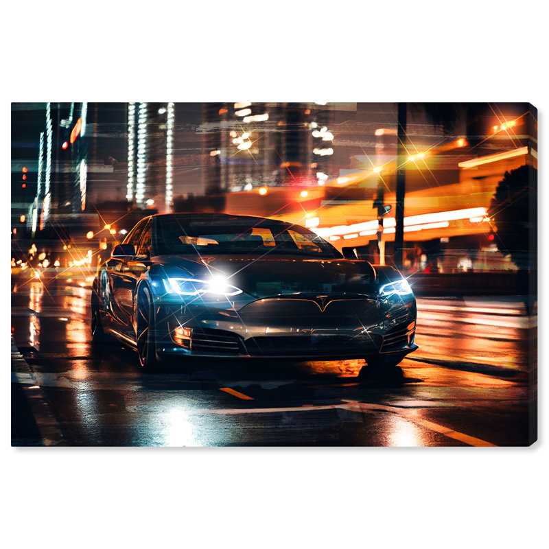 «Ludicrous Racing Car Print Man Cave» par Notoriart, Toile tendue, H 24 po x l 36 po
