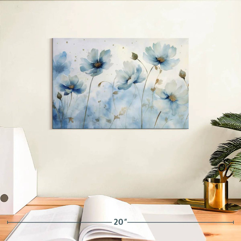 Harnek Blue Garden Blooms II, H 8 po x l 12 po