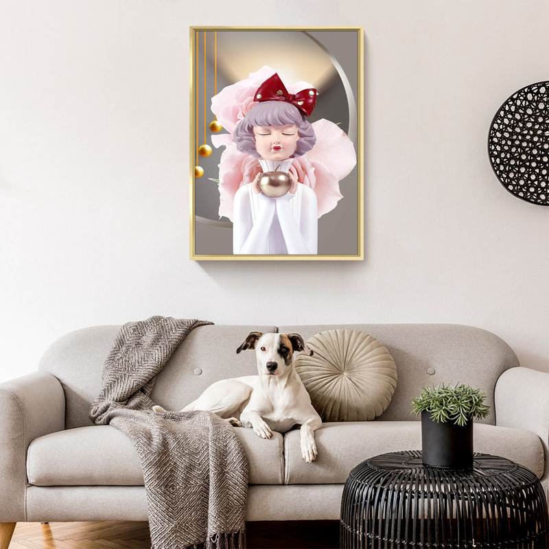 Fille, cadre photo, impression sur toile, H 12 po x l 16 po