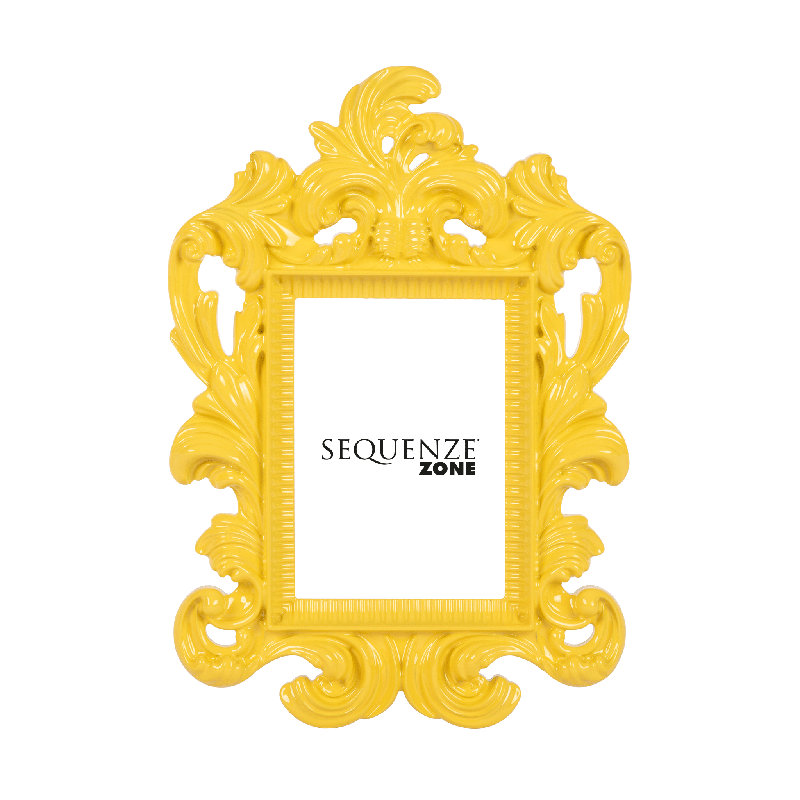 Embossed Picture Frame, Yellow
