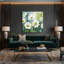 «Botanical Camomile Beige», art mural sur toile-589443119